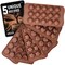 6 Pieces Chocolate Molds Silicone Set - Free Recipes Ebook - Food Grade Candy Molds Silicone - Easy to Use Non-Stick Silicone Molds for Candy